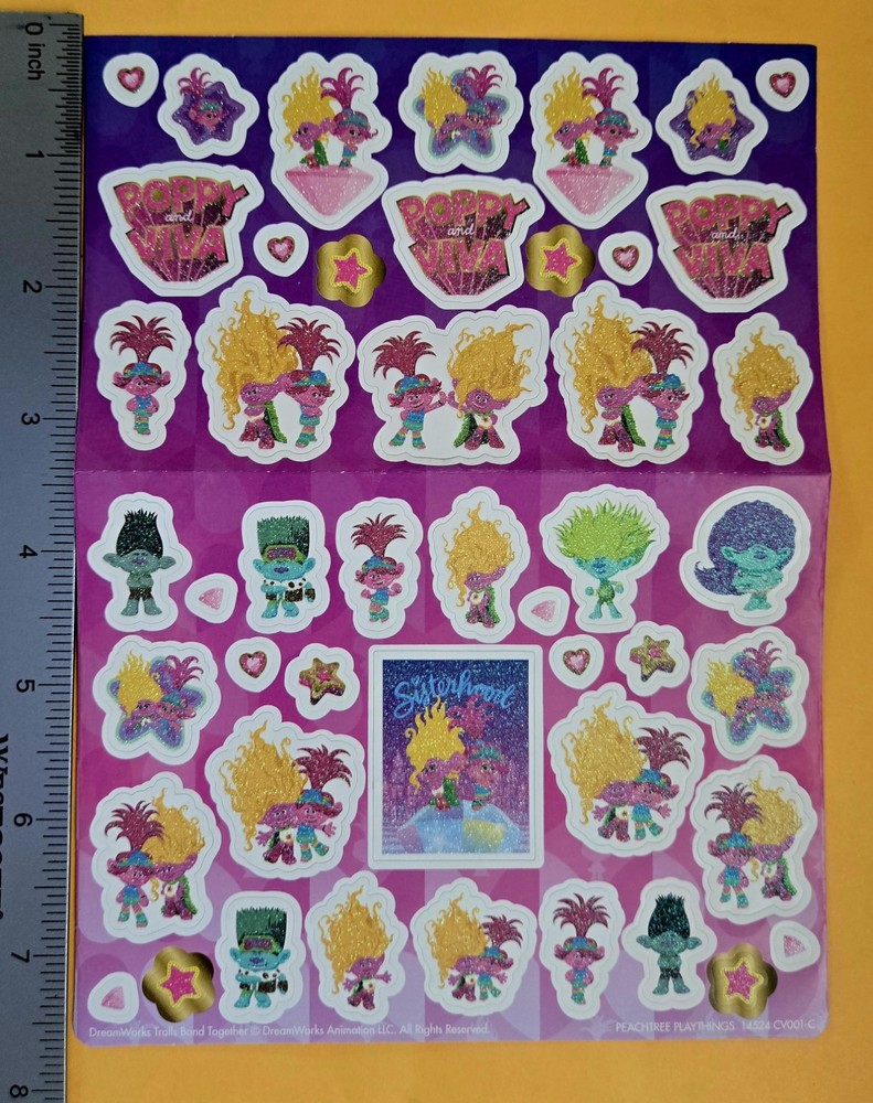 DreamWorks Trolls Band Together Large Format Sticker Sheet