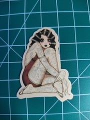 3 Retro Sailor Tattoo 2″ Stickers Navigation Ship Women Anchor Motorcycle Biker