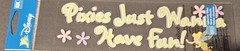 Disney EK Dimensional Title Sticker ~ Peter Pan – Pixies Just wanna Have Fun