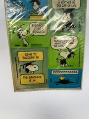 Vintage Hallmark PEANUTS Stickers Graduation Snoopy SEALED SEALS Multiple sheets