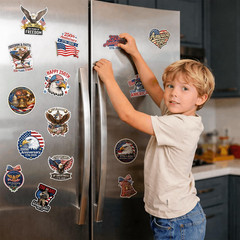 (100pcs) 250th Anniversary USA Sticker, USA Patriotic 4th of July Stickers 1776–