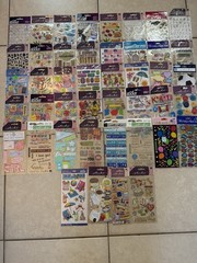 Lot of 44 Packages of Sticko and Stickopotamus Stickers, Some Vtg, All Sealed