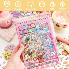Scene Sticker Book for Kid 20 Set 3D Sticker Fun Cute Activity Stress Relief