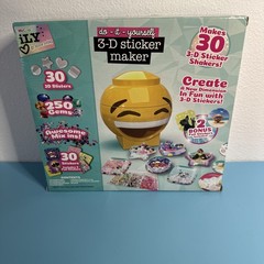 New iLY DIY 3D Sticker Maker Craft Kit with Sprinkles Glitter and Gems