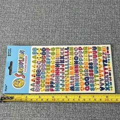 Sandylion Stickers Alphabet Letters Sticker Designs 2 Sheets Mylar Acid Free