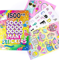 1500 Sticker Book, Fun Craft Stickers for Kids, Teens, and Adults