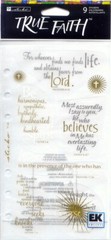 Vintage Sticko True Faith LIFE Love Lord Wisdom theme 62372 FAST FREE ship!
