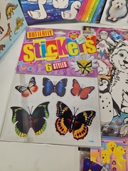 Kids Activity Art And Sticker Lot Stickers And Glo Art