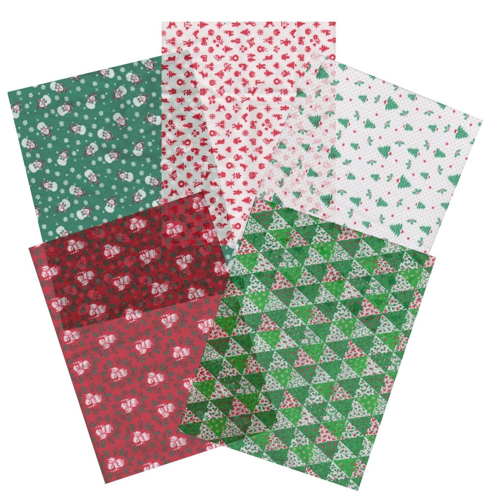Christmas Vellum Transparent Sheets Junk Journal Ephemera mq Origami Supplies