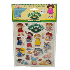 VINTAGE 1983 CABBAGE PATCH KIDS PUFFY STICKERS NEW IN PACKAGE SEALED STICK-ONS