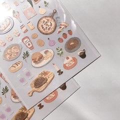 Suatelier Food Trip #1 Sticker Sheet | Korean Cute Stationery Craft Deco