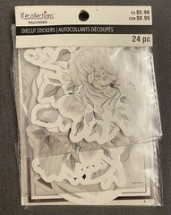 5 LOT RECOLLECTIONS HALLOWEEN STICKER MOTH BUTTERFLY BUTTERFLIES FLOWERS VINYL