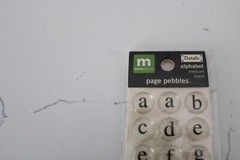Making Memories Details Alphabet Medium Black Page Pebbles Scrapbooking Crafts