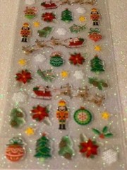 CHRISTMAS CRAFTS STICKERS CHRISTMAS MINI EPOXY STICKERS