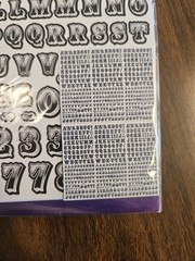 Sticko 5290054 Alphabet Stickers- Chalk Zebrawood Value Pack 960 Pieces NIP B&W