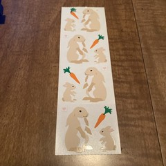 Vintage Mrs. Grossman’s Rabbits & Carrots Scrapbooking Stickers Sealed