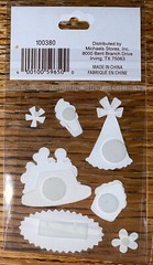 Recollections Happy Birthday Cake Cupcake Party Hats Ice Cream Scrapbook Sticker