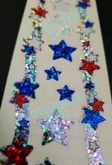 HAMBLY STUDIOS STICKERS PRISMATIC BORDER *STARS* COLLECTIBLE DISCONTINUED RARE