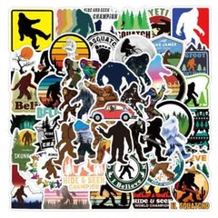 50 Bigfoot Sasquatch Stickers For Mobile Phone Coffee Mug Notebook Suitcase