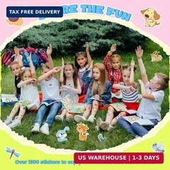 1300+ Stickers for Kids, 8 Sheets Cute Animal Stickers Bulk for Classroom Crafts
