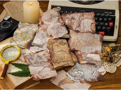 Creative DIY Scrapbooking Supplies – 30 Burnt Edge Paper Sheets for Journaling