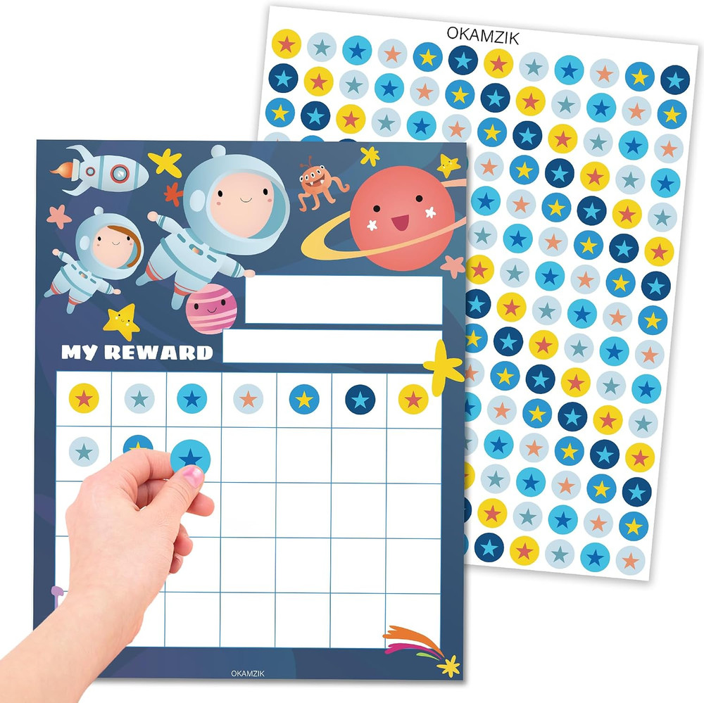 Star Sticker Chart for Kids Behavior -25 Toddler Sticker Reward Chart Incentives