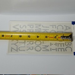 Rhinestone Alphabet Stickers 19mm 2 Sheets 40 Stickers Each Bling