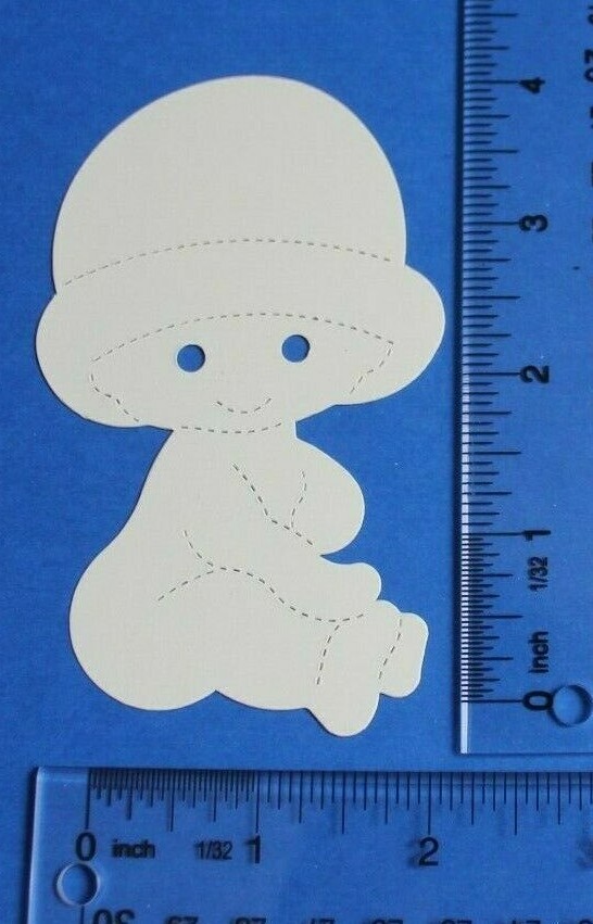 10 BABY W/ HAT cardstock paper die cut embellishments