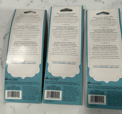 Lot of 3 Jolee’s Boutique Teal Blue Fabric Flower Embellishments – 12 Total