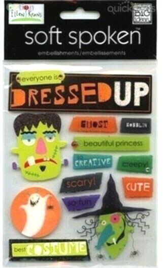 HALLOWEEN Trick Trunk Treat Costume Party Dressed Up Witch Ghost MAMBI Stickers