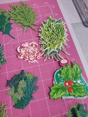 Foliage Leaf Holiday Die Cut and Paper Punch Embellishments Mixed Lot 200+ Pcs