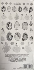 Vintage Disney Princess Glitter Stickers Snow White Ariel Aurora Belle Jasmin