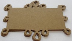{4} LOOPY NOTES – Style 6 – Mats / Labels / Frames Bare Chipboard Die Cuts
