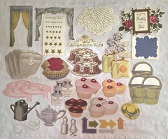 ANNA GRIFFIN 250+ Unlabeled DIE CUTS Flat+3D FLOWERS BIRDS BUTTERFLY+ NEW (PA51)