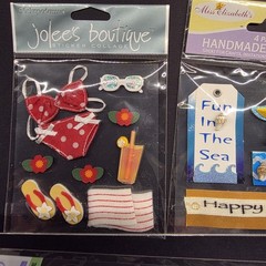 Jolee’s/miss Elizabeth Beach Sea Shell Themed ScrapBooking Embellishments 4pks