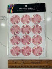 Brother Sister Design Studio»It’s A Girl» Envelope Seals Baby Shower 36 Stickers