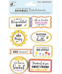 Bee Happy Awesome Sweet Beautiful Friend Hello Little Birdie Stickers