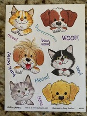 10 Suzy’s Zoo sticker sheets (lot 5)