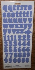 Lil Davis Designs ~Castaway Ocean Cardstock Alphabet Letters Scrapbook Stickers