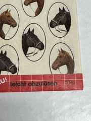VTG BSB Schmuck-Aufkleber Horse Horses Sticker Pack Western Germany