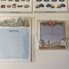 Hubman & Chubgirl Stickers & Notepads Set Bread Holidays Camping & More