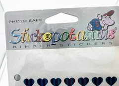 VTG Hambly Studios Stickopotamus Sandylion Stickers LOT Holographic Hearts Birds