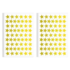 1080 PCS Gold Star Stickers, Foil Metallic Reward Stickers, 20 Sheets