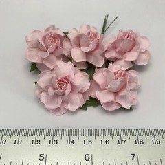 60 Mixed 1-1/2″ of 12 Colors Paper Flower Wedding Scrapbook (TH/R21-Set-Pink-A3)