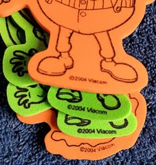 Jimmy Neutron Carl Wheezer Nickelodeon Sticker Foam Art 3D Puffy Scrapbook 5 pc