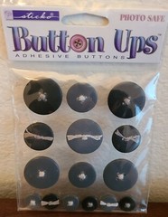 4 Pks Adhesive Buttons Various Shapes & Colors Paper Crafting Embellishments #54