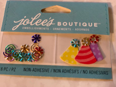 JOLEE’S BOUTIQUE 3D MINI PARTY HATS MULTI-COLOR SWIRLS & HATS W/ GEMSTONES
