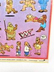 Vintage 80s Kids Stickers World Wrestling Teddies Okee Dokee Activity Pack Read