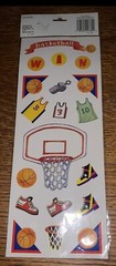 KeepSake Essentials Sports Lg Asst Soccer & Basketball Scrapbook Stickers 2 Pgs