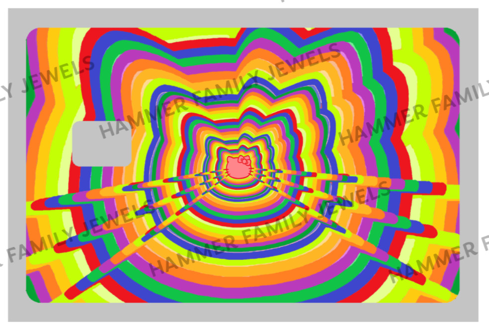 Hello Kitty Fan Art Credit Card Decal